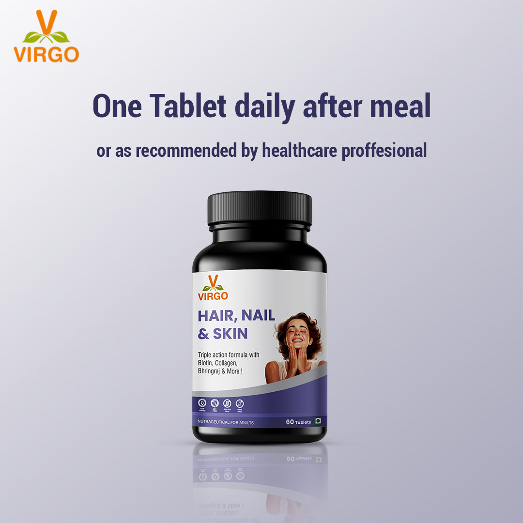 Virgo Hair, Nail & Skin Care Tablets