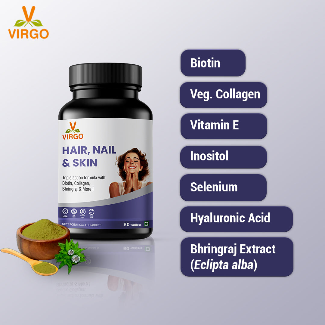 Virgo Hair, Nail & Skin Care Tablets