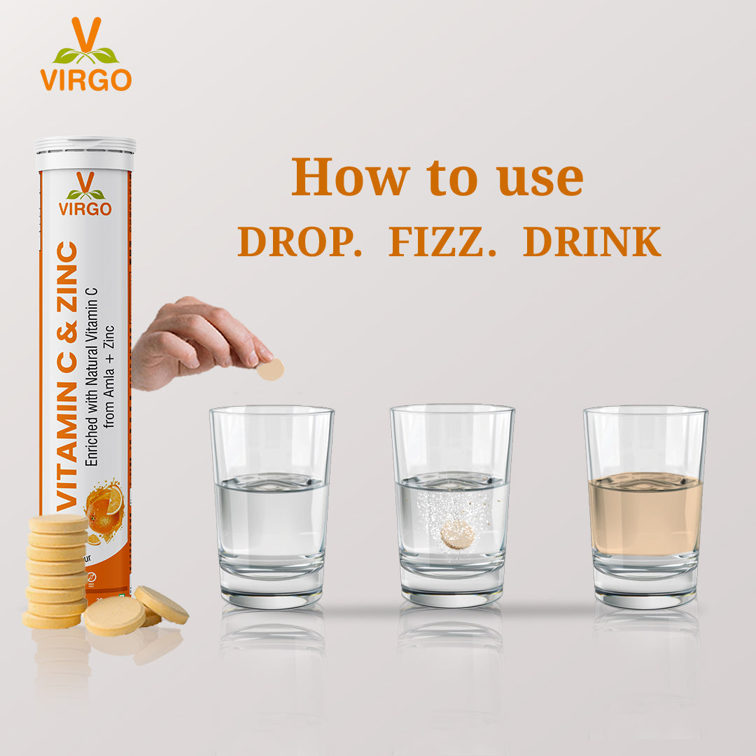 Virgo Vitamin C & Zinc Effervescent Tablets