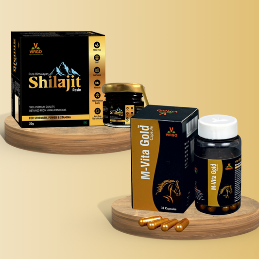 M-vita Gold Capsules 30 Cap + Virgo Shilajit Resin 20 g