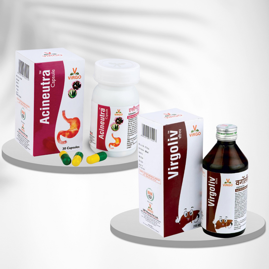 Acineutra Capsule (30 Capsule) + Virgoliv Syrup (200 ml)