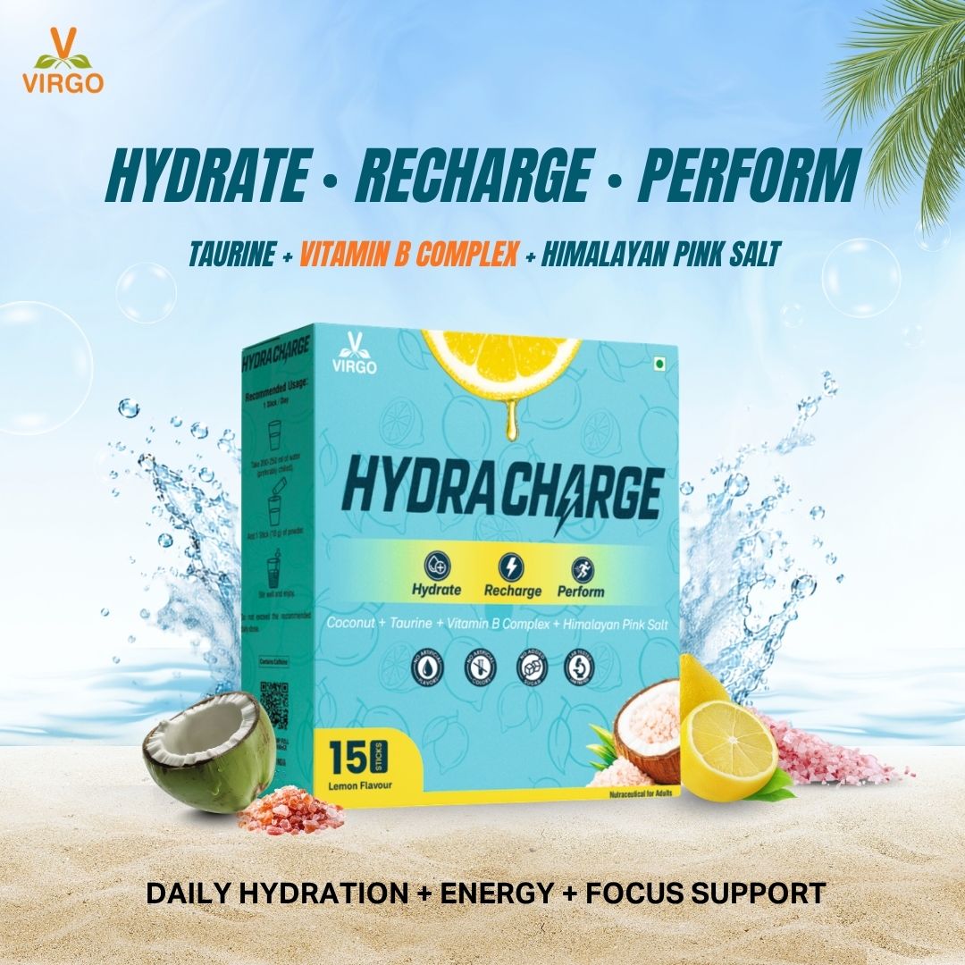 HydraCharge | Hydration & Energy | NO ADDED SUGAR | Sweetened with Monk Fruit and Stevia