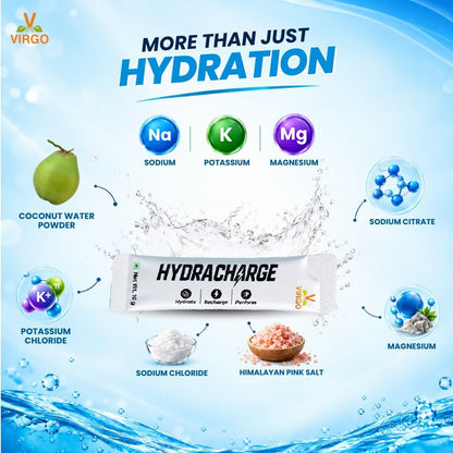 HydraCharge | Hydration & Energy | NO ADDED SUGAR | Sweetened with Monk Fruit and Stevia