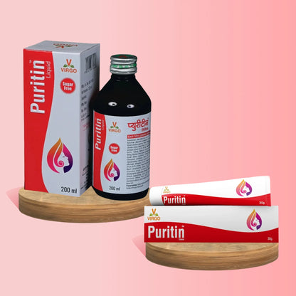 Puritin Liquid 200 ml + Puritin Cream 30 gm