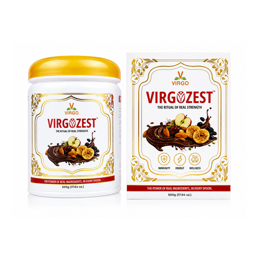 VirgoZest | 100% Natural Nutritional Supplement |  Boost Powerful Immunity, Memory & Physical Strength | For Entire Family | Premium Quality Herbs + Dryfruits
